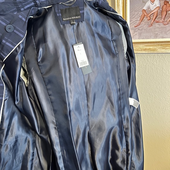 Banana Republic Trench, sz Lg, NWT - Picture 4 of 5